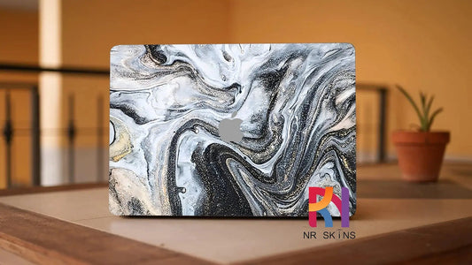 Black Water Color Laptop 6D Skin