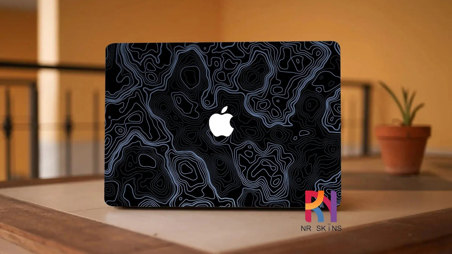White Strip Laptop 6D Skin