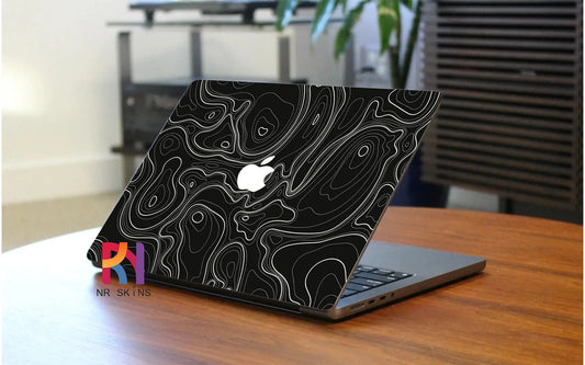 White Strip Laptop 6D Skin