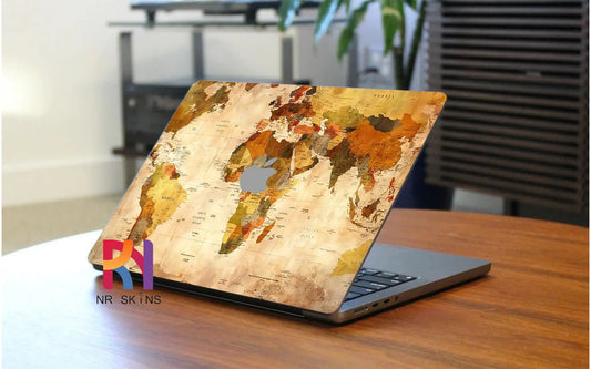 World Map Laptop 6D Skin