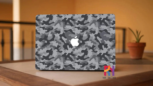 Grey Camo Laptop 6D Skin