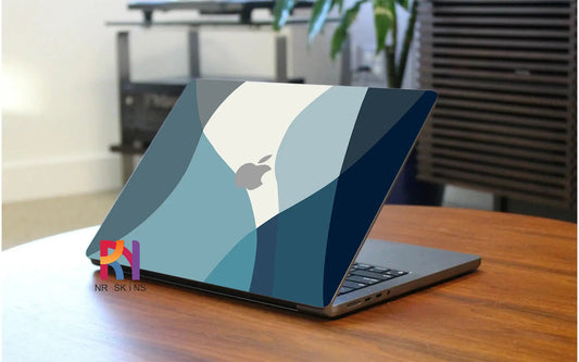 Blue Minimalistic Laptop 6D Skin