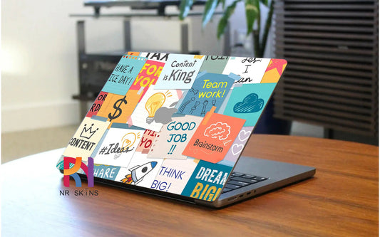 Sticky Notes Laptop 6D Skin